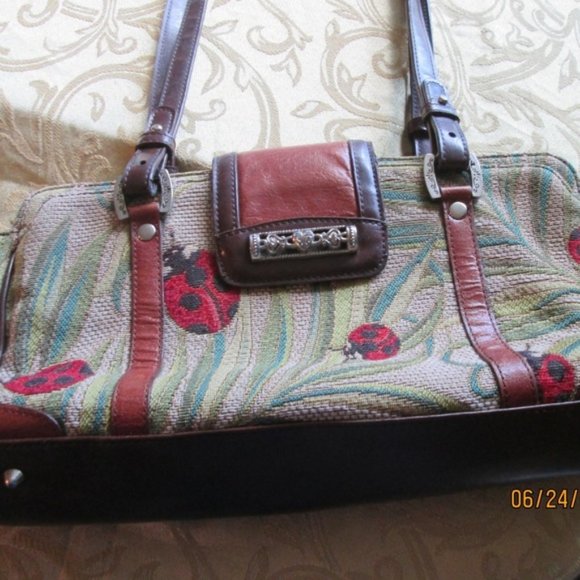 Marc Chantal Handbags - Marc Chantal TAPESTRY LADYBUG BAG, Pre-Owned,👜